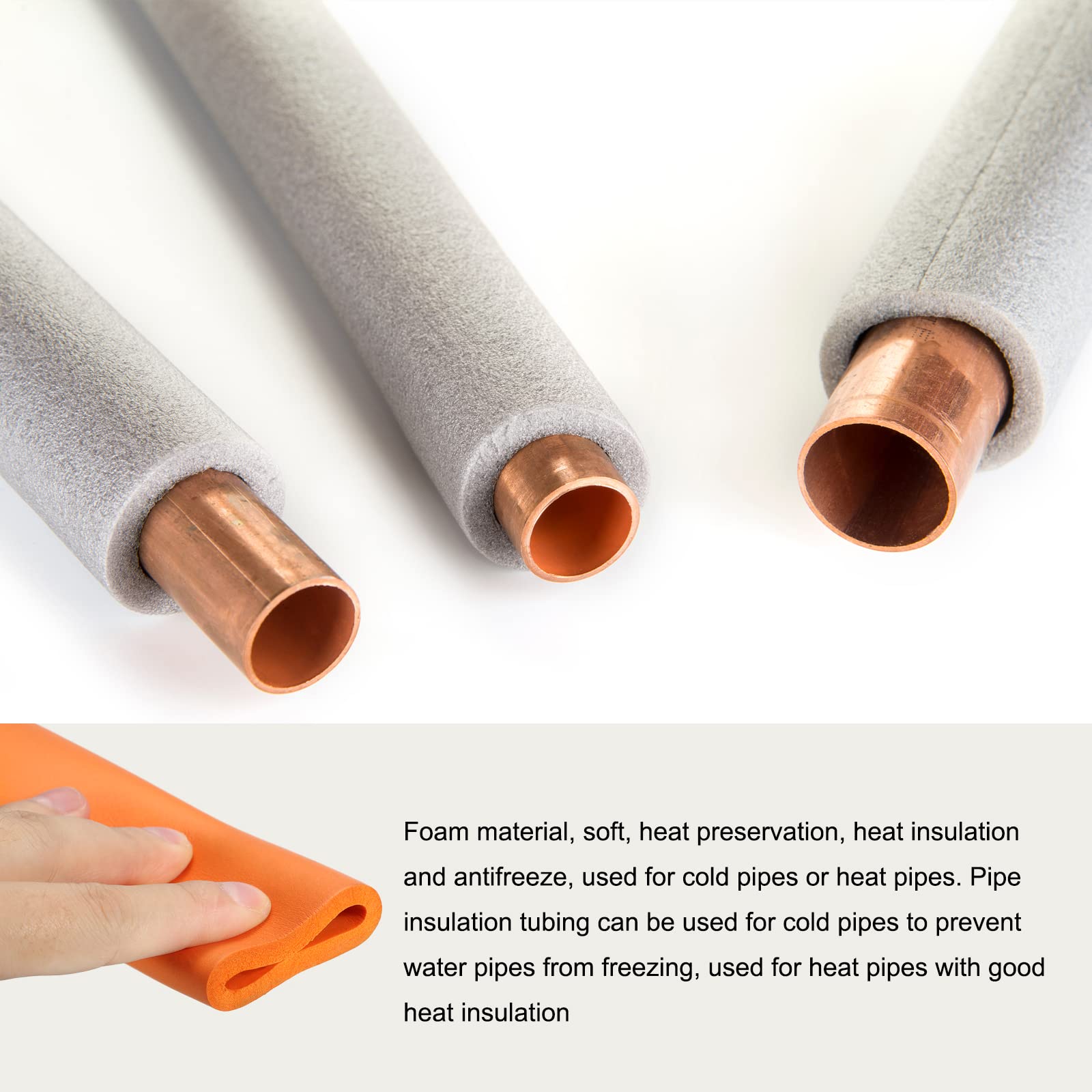 Amazon | Rebower 22mm パイプ断熱管 保温発泡チューブ ハンドル